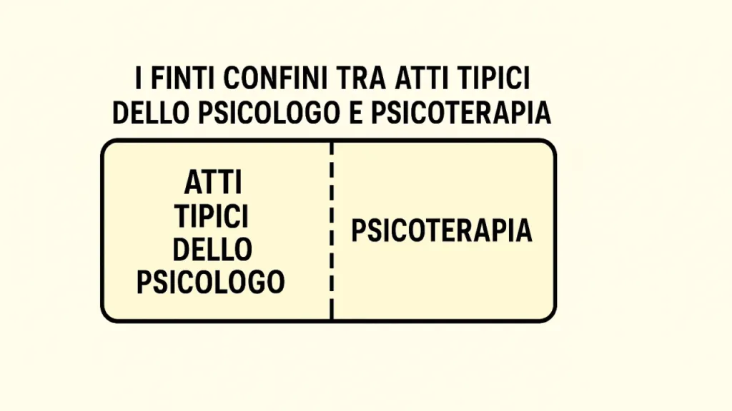 Immagine editoriale per l'articolo "Nessun criterio scientifico distingue gli Atti Tipici dello Psicologo dalla psicoterapia"