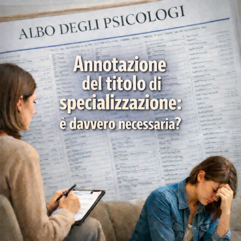 Immagine editoriale per l'articolo "Annotazione del titolo di specializzazione: è davvero necessaria?"
