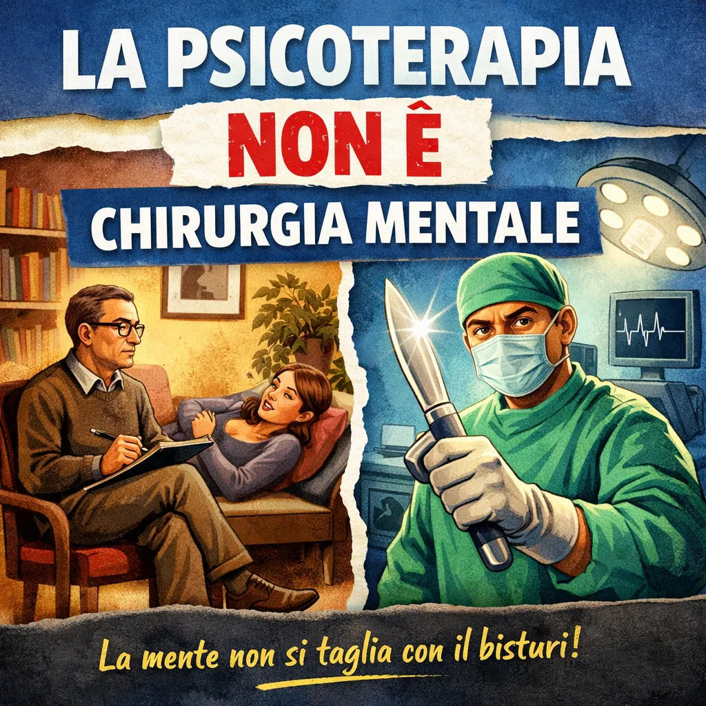 Immagine editoriale per l'articolo "Se la raccontano così ma la psicoterapia non è chirurgia mentale"