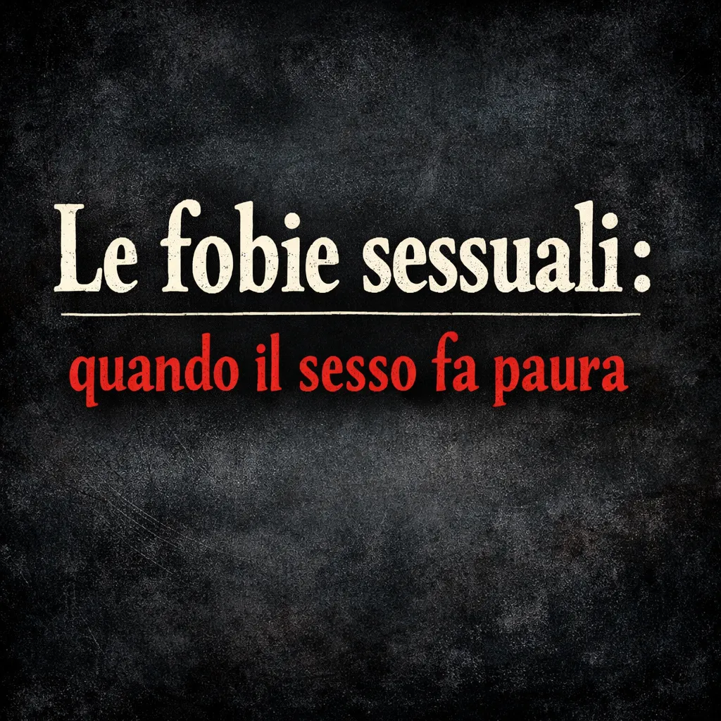 Immagine editoriale per l'articolo "Fobie sessuali: quando il sesso fa paura"