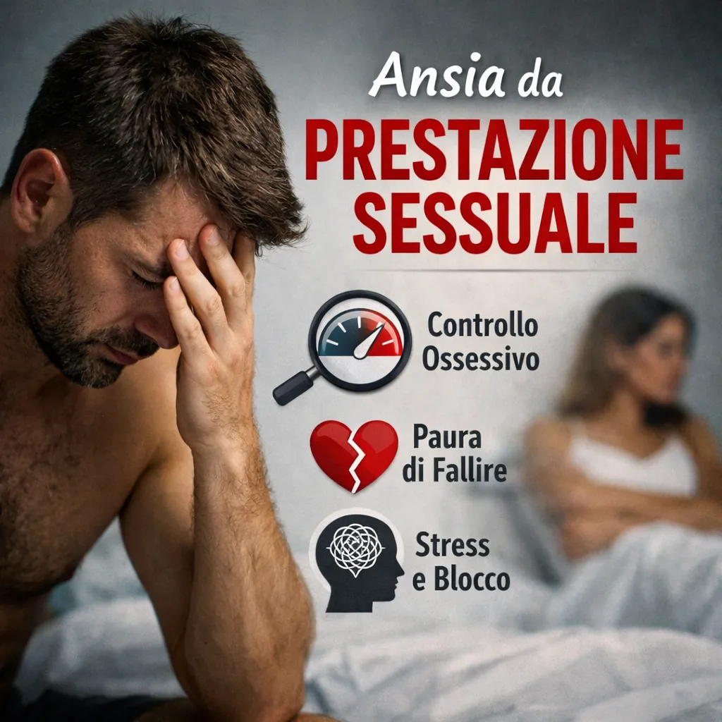 Immagine editoriale per l'articolo "Ansia da prestazione sessuale"