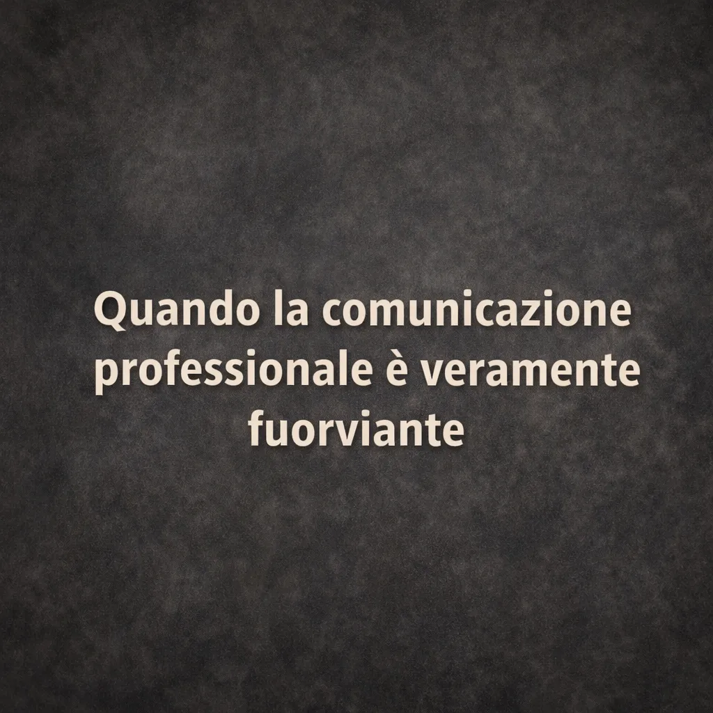 Immagine editoriale per l'articolo "Quando la comunicazione professionale è veramente fuoriviante"