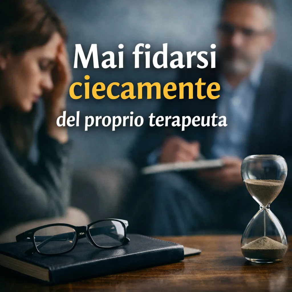 Immagine editoriale per l'articolo "Mai fidarsi ciecamente del proprio terapeuta"