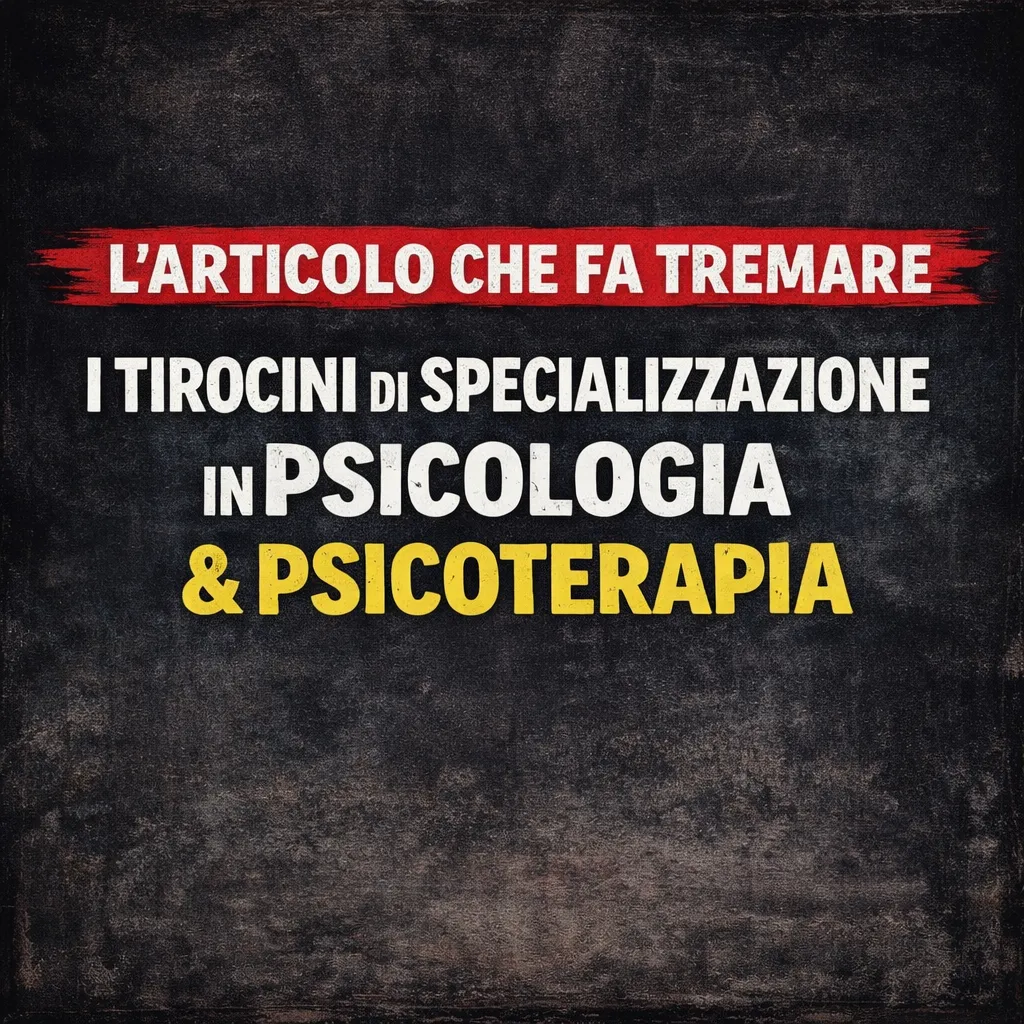 Immagine editoriale per l'articolo "L’articolo che fa tremare i tirocini di specializzazione in psicologia e psicoterapia"