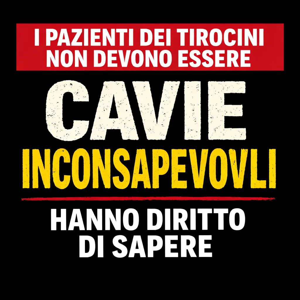 Immagine editoriale per l'articolo "I pazienti dei tirocini non devono essere cavie inconsapevoli. Hanno diritto di sapere"