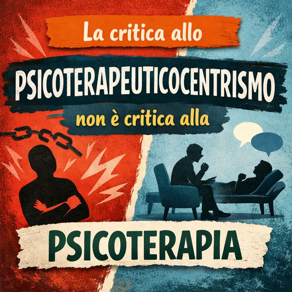 Immagine editoriale per l'articolo "La critica allo psicoterapeuticocentrismo non è critica alla psicoterapia"