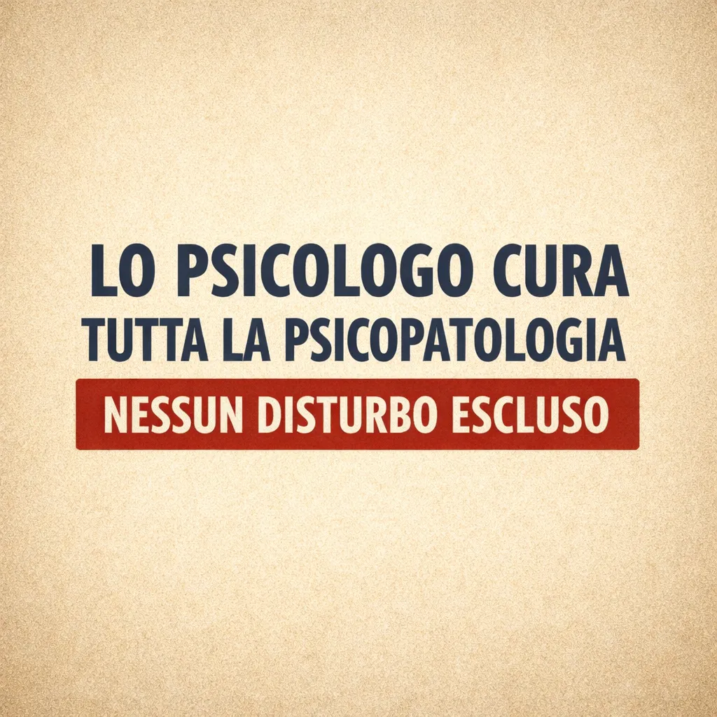 Immagine editoriale per l'articolo "Lo Psicologo cura tutta la psicopatologia, nessun disturbo escluso"