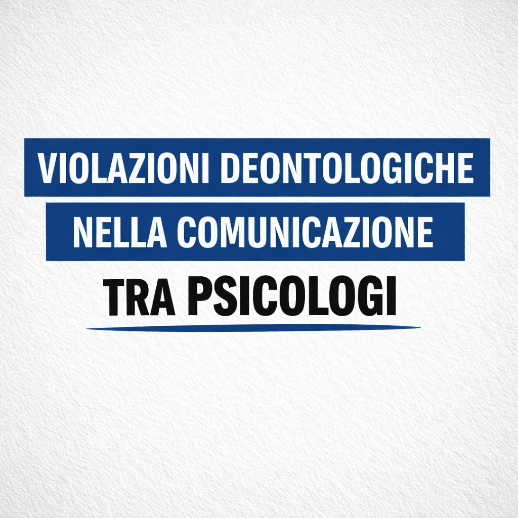 Immagine editoriale per l'articolo "Violazioni deontologiche nella comunicazione tra Psicologi"