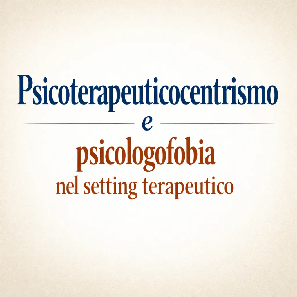 Immagine editoriale per l'articolo "Psicoterapeuticocentrismo e psicologofobia nel setting terapeutico"