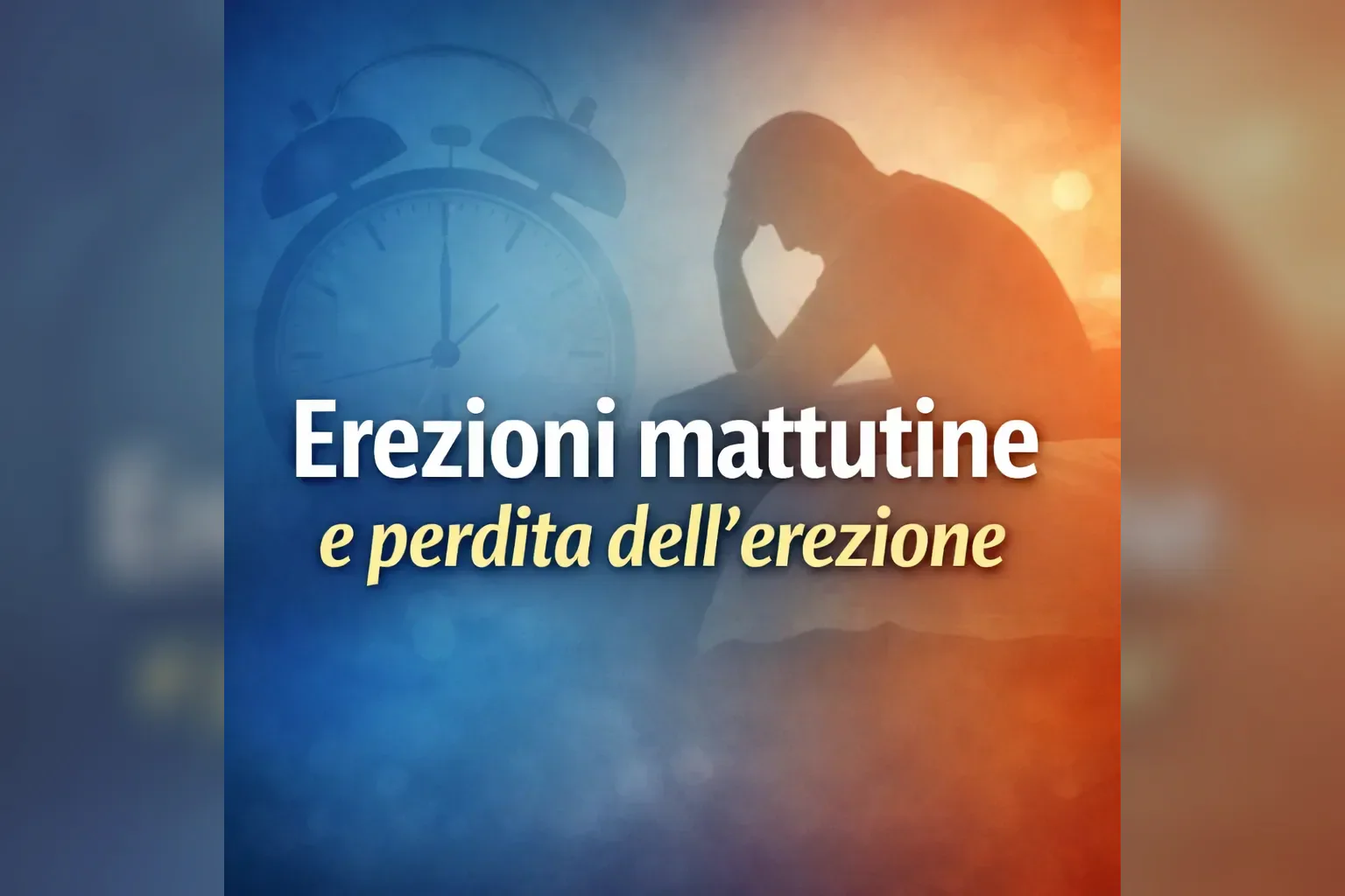 Immagine editoriale per l'articolo "Erezione mattutina e perdita di erezione"