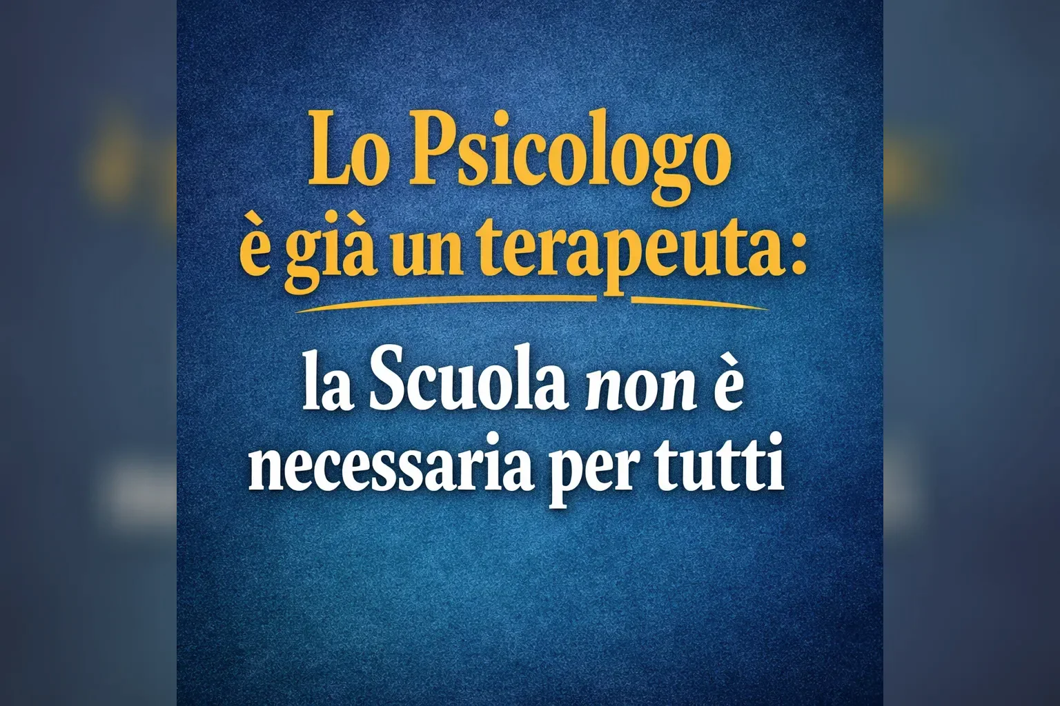 Immagine editoriale per l'articolo "Lo Psicologo è già un terapeuta: la Scuola di psicoterapia non è necessaria per tutti"