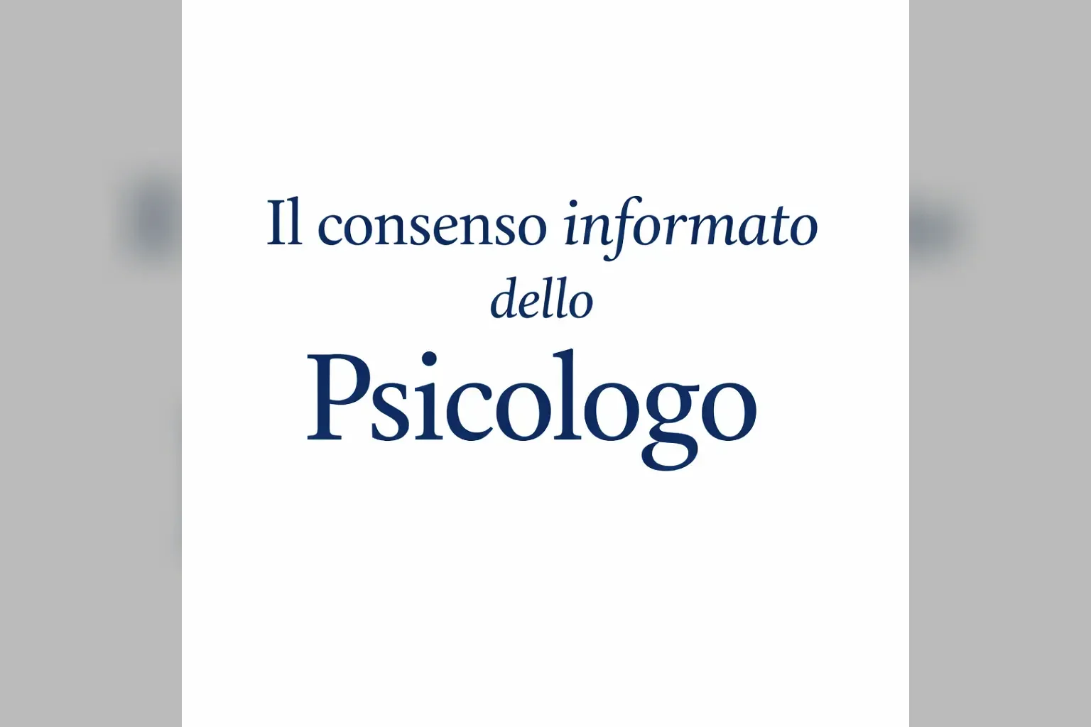 Immagine editoriale per l'articolo "Consenso informato dello Psicologo"