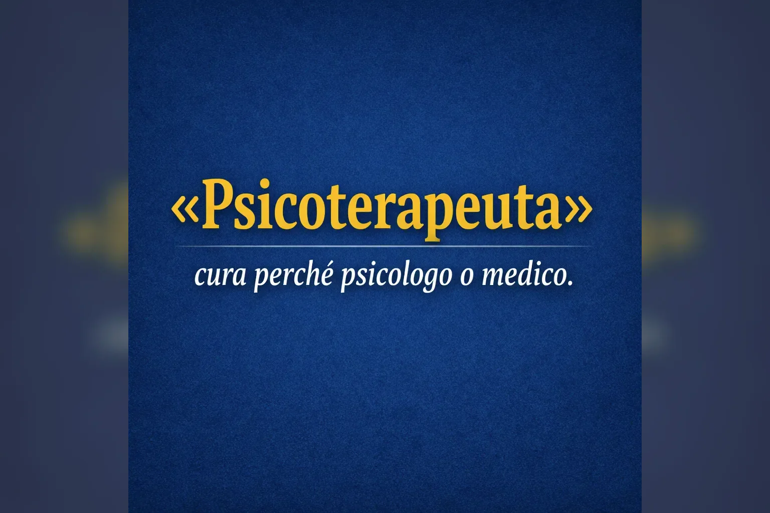 Immagine editoriale per l'articolo "“Psicoterapeuta”: cura perché psicologo o medico"