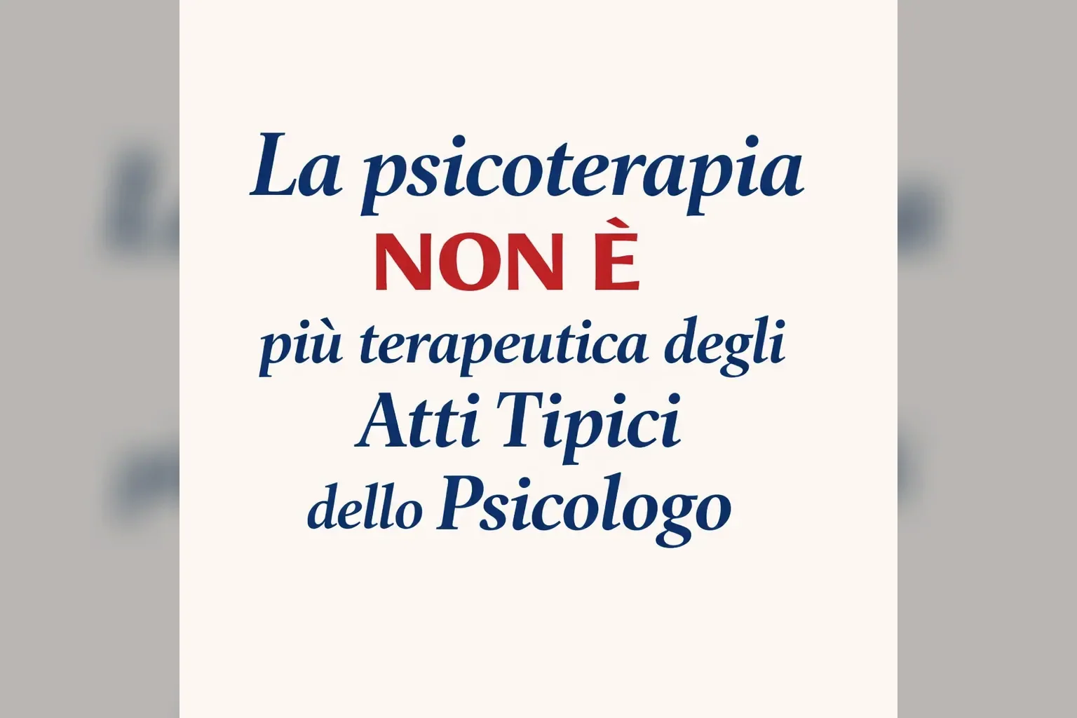 Immagine editoriale per l'articolo "Psicoterapia: non è più terapeutica degli atti tipici"