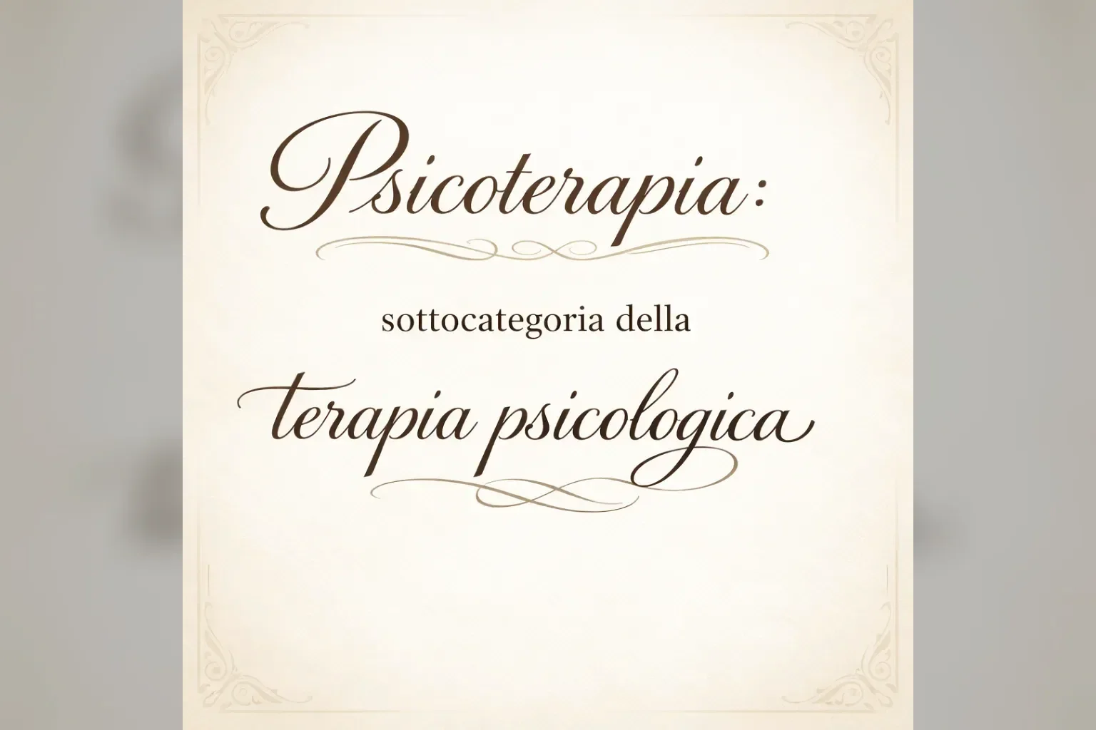 Immagine editoriale per l'articolo "Psicoterapia: sottocategoria della terapia psicologica"