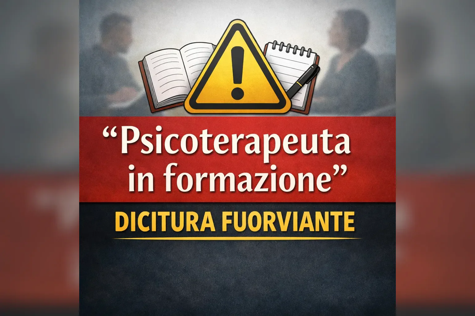 Immagine editoriale per l'articolo "“Psicoterapeuta in formazione” è una dicitura fuorviante"