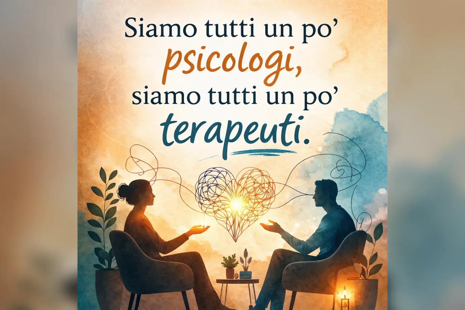 Immagine editoriale per l'articolo "Siamo tutti un po’ psicologi, siamo tutti un po’ terapeuti"