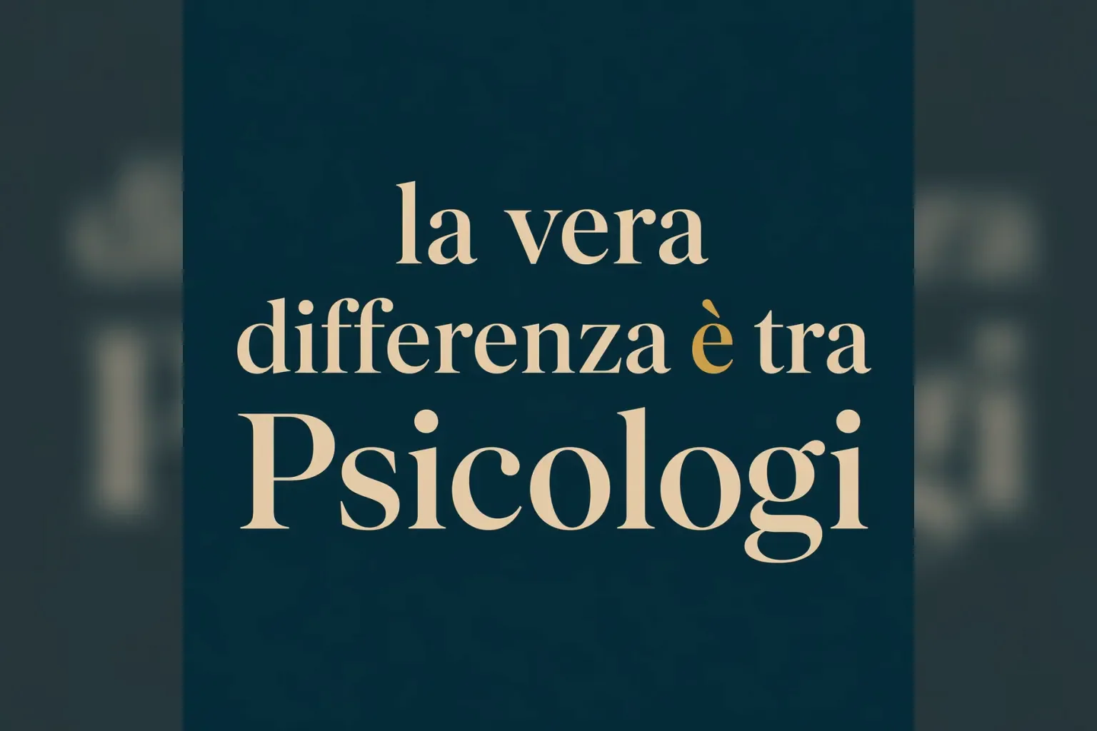 Immagine editoriale per l'articolo "La vera differenza è tra Psicologi"