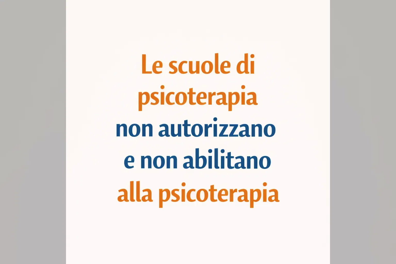 Immagine editoriale per l'articolo "Le scuole di psicoterapia non autorizzano e non abilitano alla psicoterapia"