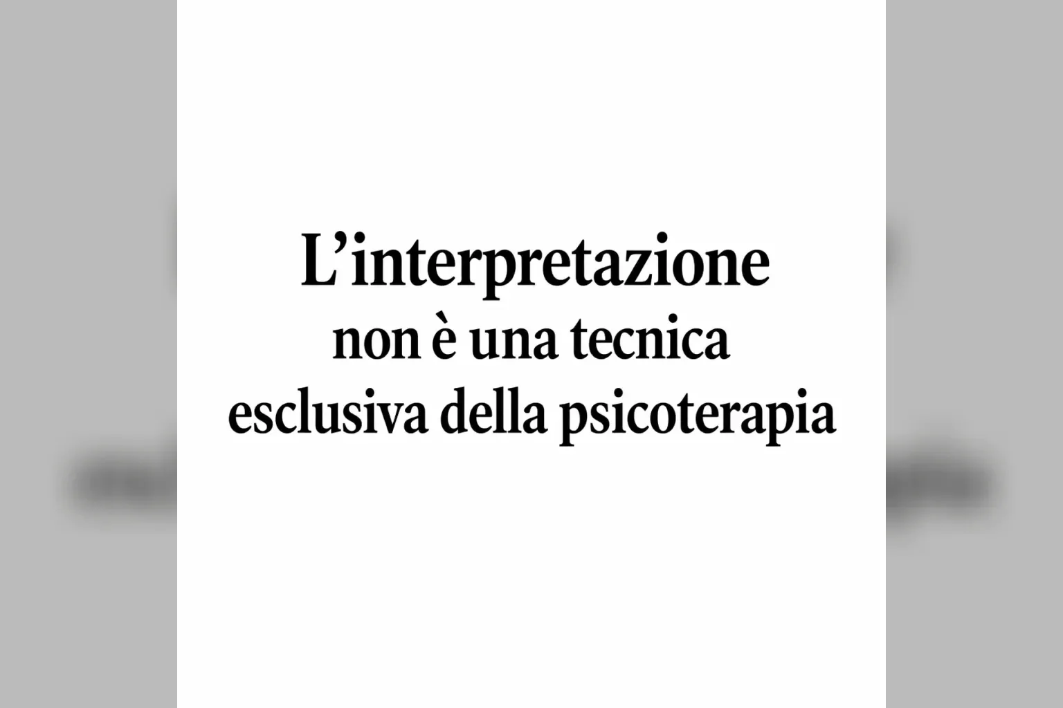 Immagine editoriale per l'articolo "L’interpretazione non è una tecnica esclusiva della psicoterapia"