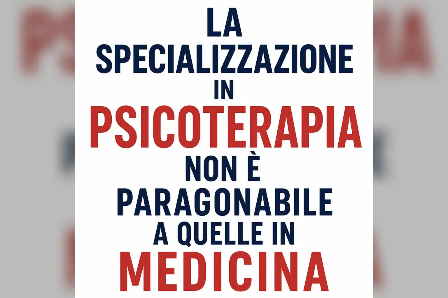 Immagine editoriale per l'articolo "La specializzazione in psicoterapia non è paragonabile a quelle in medicina"